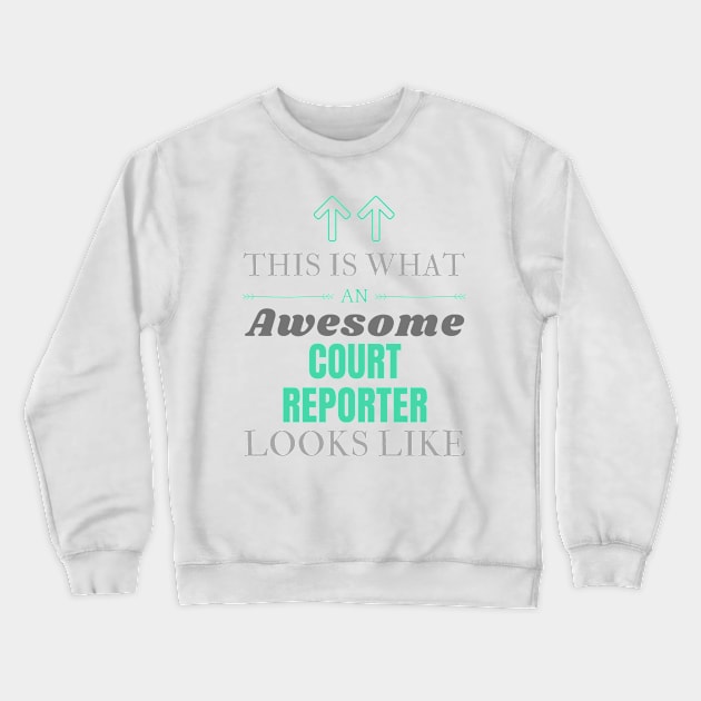 court reporter Crewneck Sweatshirt by Mdath